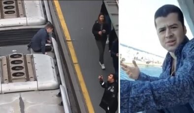 Video çekmek için canını hiçe saydı! Metrobüsün üzerine çıkan ‘fenomen’ yakalandı
